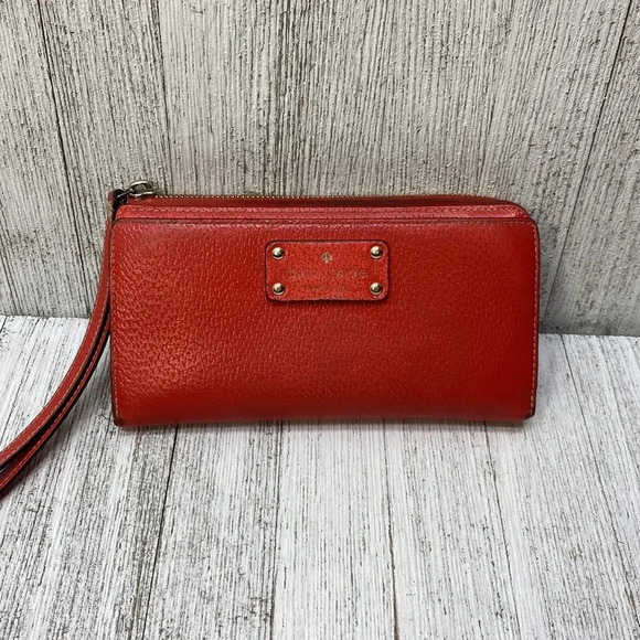 Kate Spade Red Wallet Wristlet - Picture 2 of 13